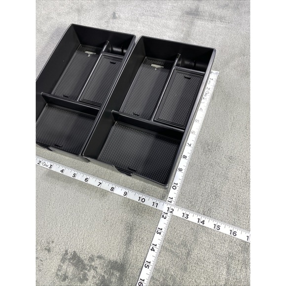 Center Armrest Storage 2023-2024 Lexus RX 350 350h 500h Box Organizer Tray 2 Pk - Picture 9 of 10